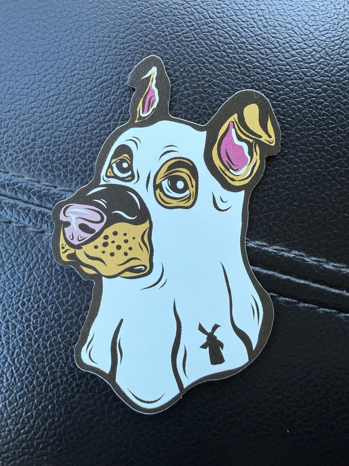 Dutch Bros STICKER dog ghost SPOOKY SPIRIT WEEK Glow In The Dark Halloween