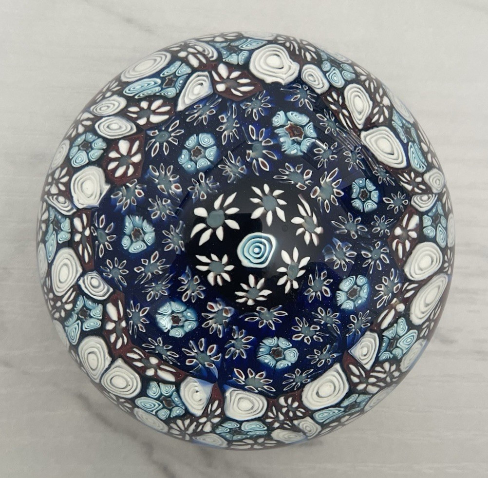 Murano Paperweight Millefiori Art Glass 3