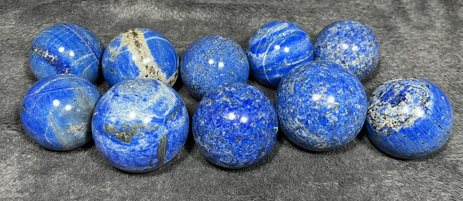 55-67mm Lapis Lazuli wholesale 10PCs spheres balls crystals 3kg wholesale lot