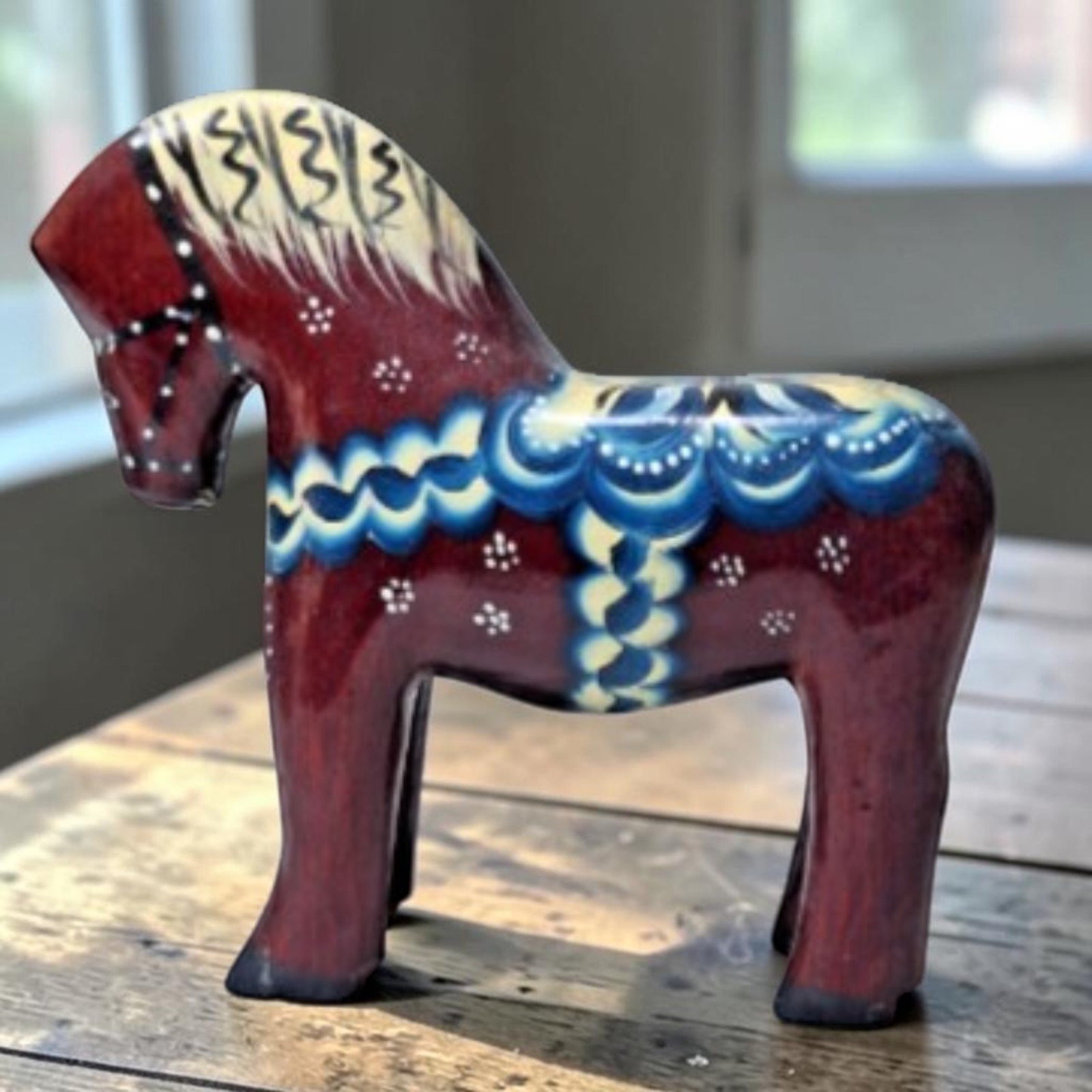 Vintage 1970 Swedish Dala Horse 5.5