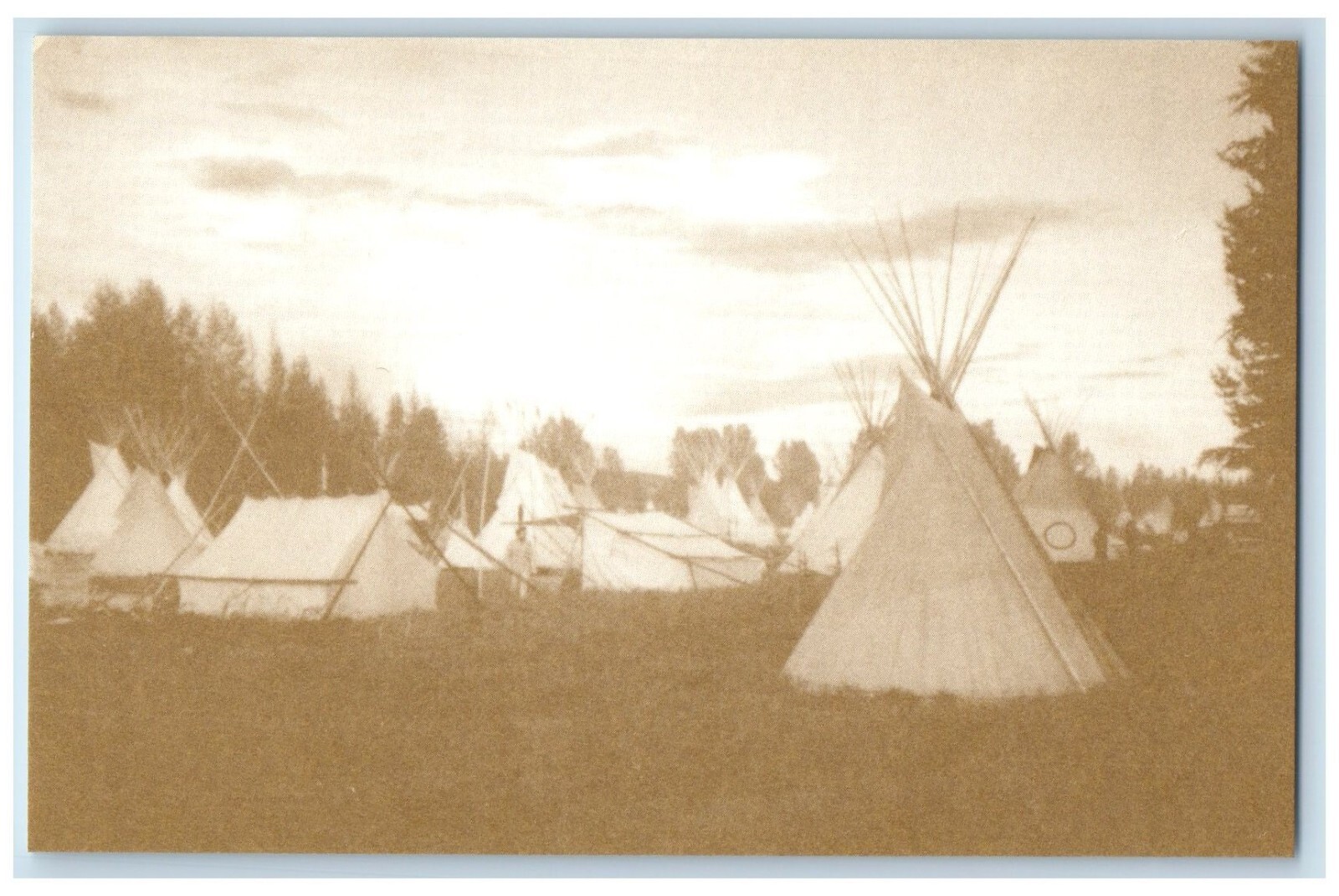 NMLRA 60TH Anniversary 1933-1993 Rendezvous Teepee Tent Vintage Postcard
