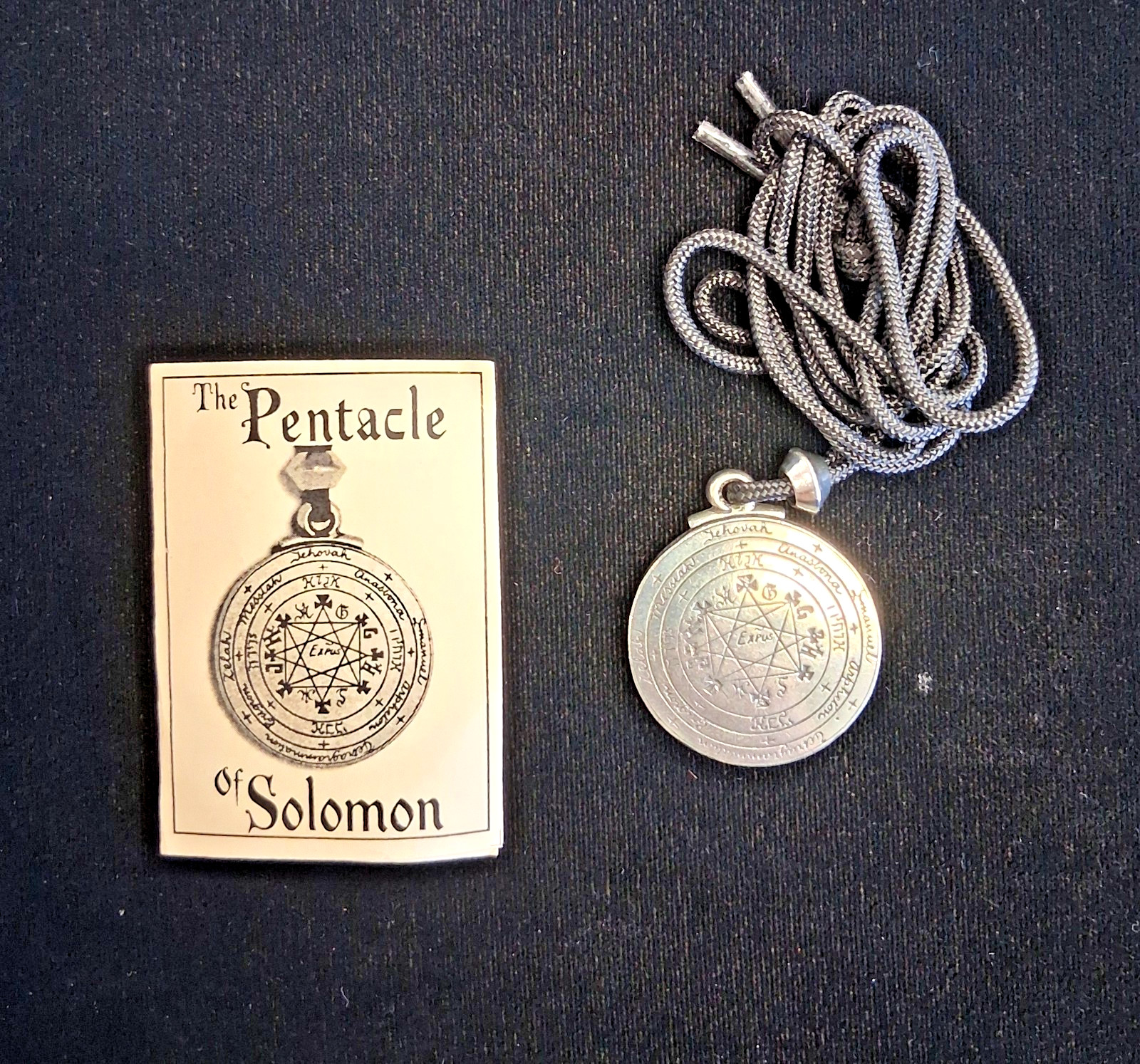 Pentacle of Soloman Amulet Necklace for Healers Hermetic Talisman Pentacle of Soloman Amulet Necklace for Healers Hermetic Talisman