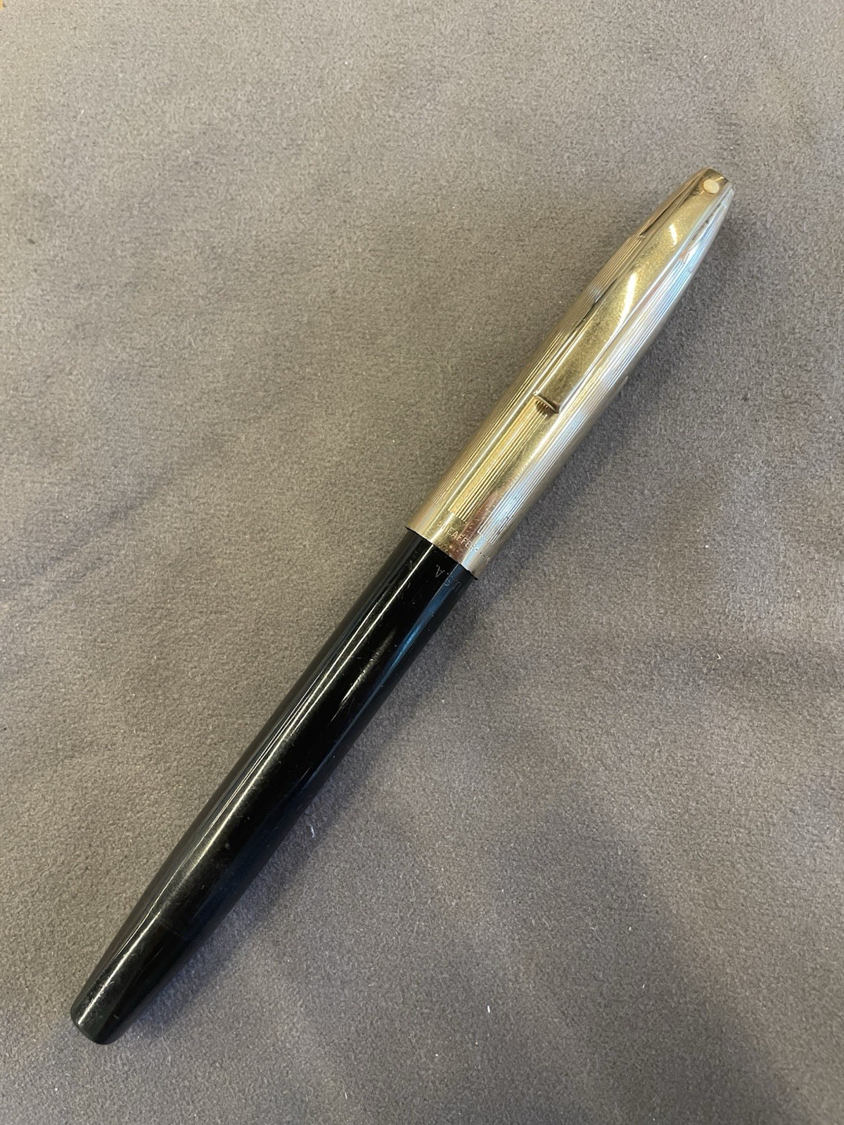 Sheaffer Imperial Touchdown VIII Gold Filled Cup Fountain Pen 14k Nib VTG