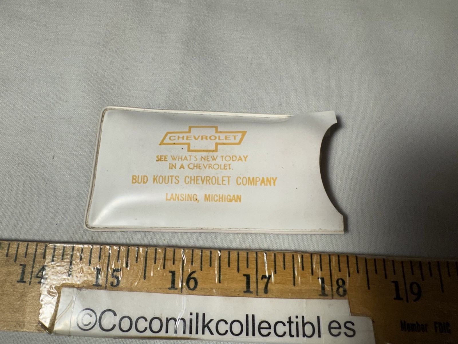 1970's Woman's Hair Rain Bonnet Bud Kouts Chevrolet Lansing MI Michigan Chevy