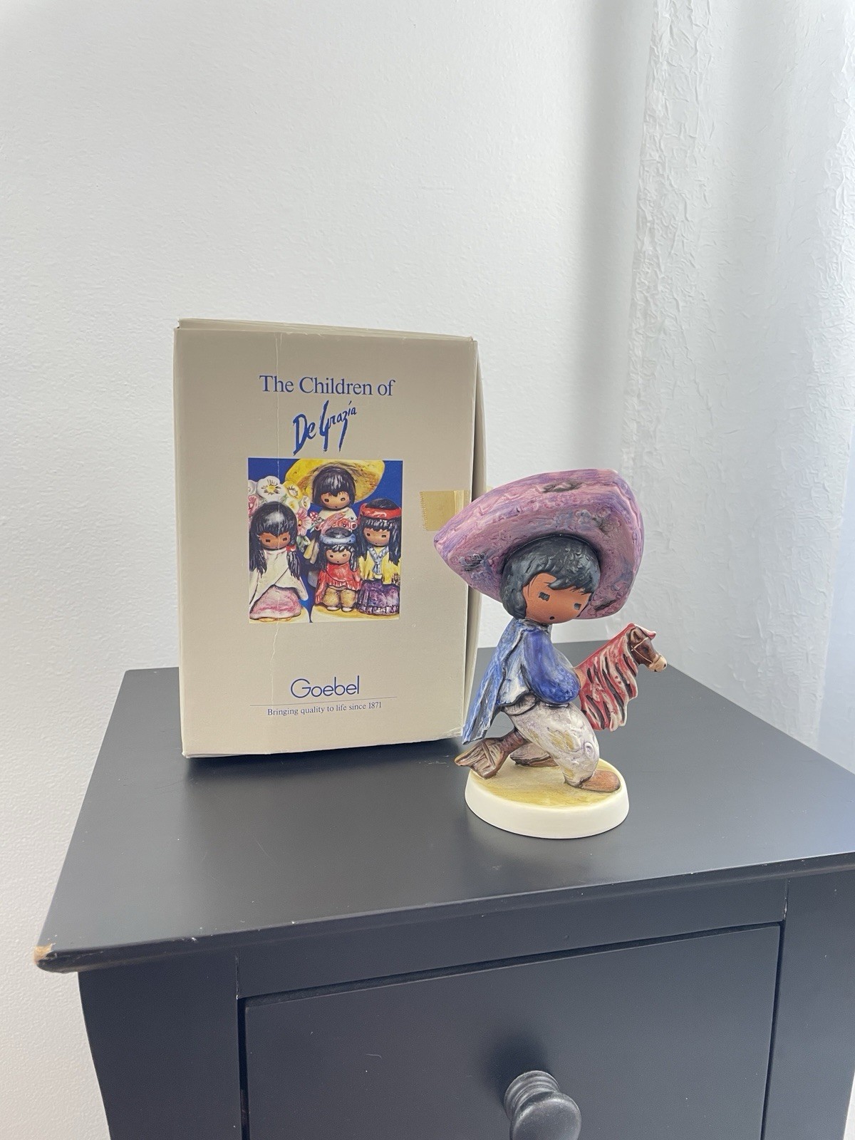 Vintage Gobel Children Of Degrazia My First Horse Figurine Native American 