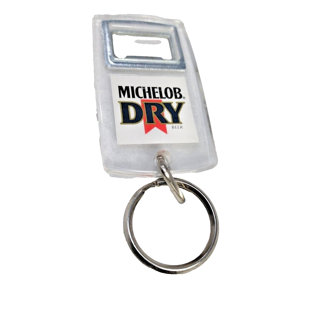 Michelob DRY Beer Lucite Key Chain Bottle Opener