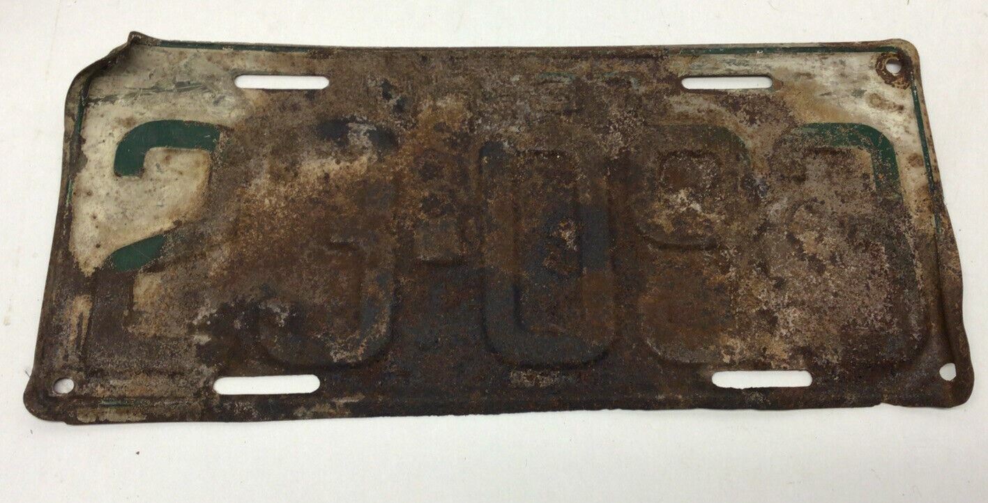 VINTAGE 1937 NH LICENSE PLATE Rusty Patina New Hampshire 23-093 Old Man Cave