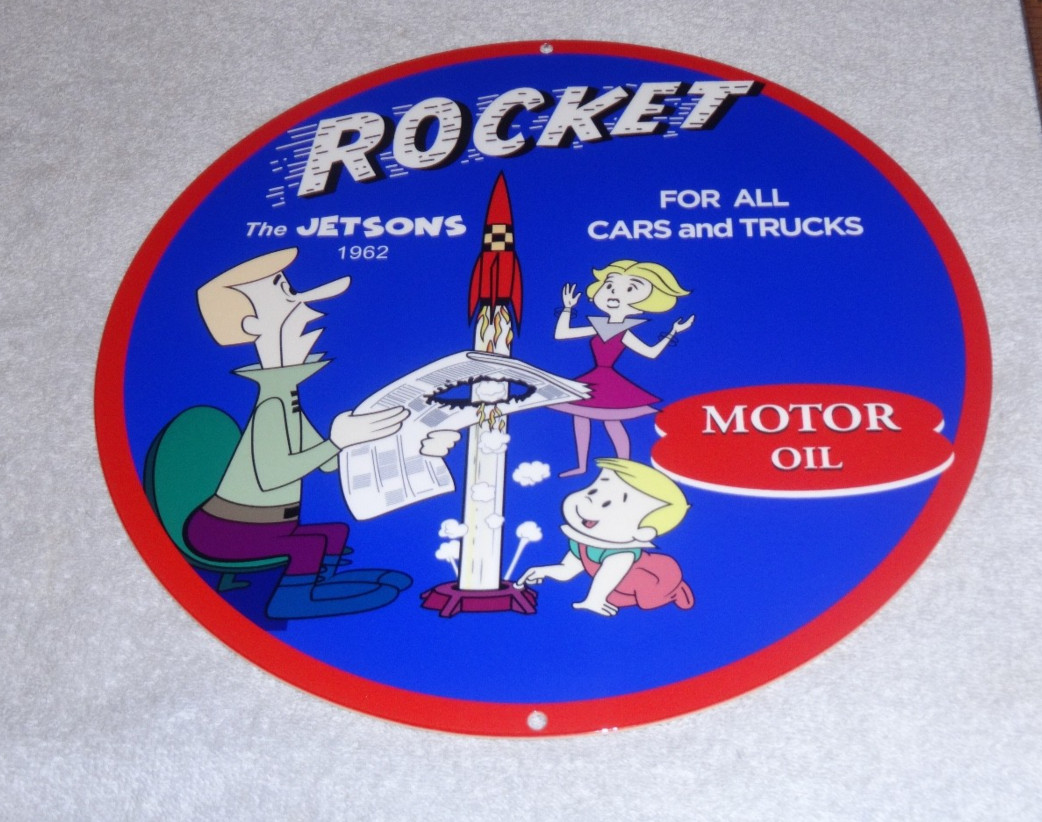 VINTAGE THE JETSON\'S TV SHOW CARTOON🚀 ROCKET MOTOR OIL 12\