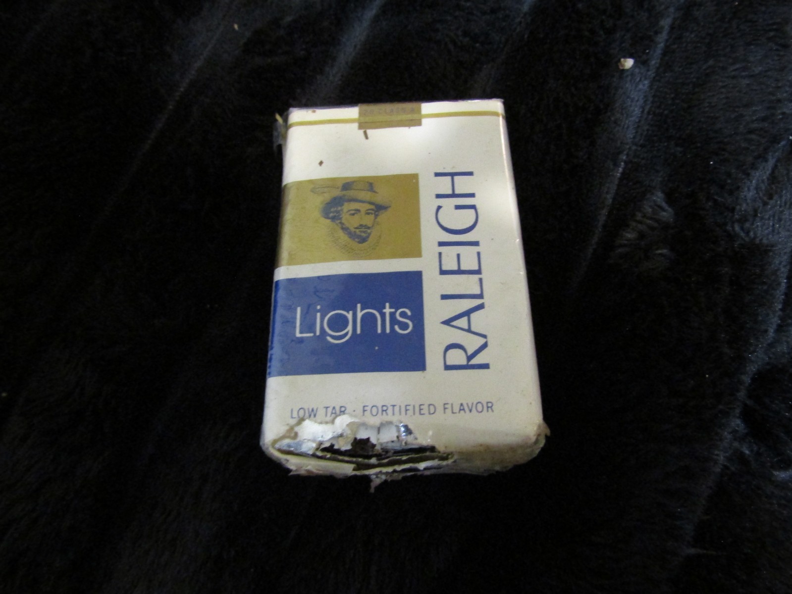 Vintage 1990s Raleigh Lights Empty Pack Original Tobacco Packaging