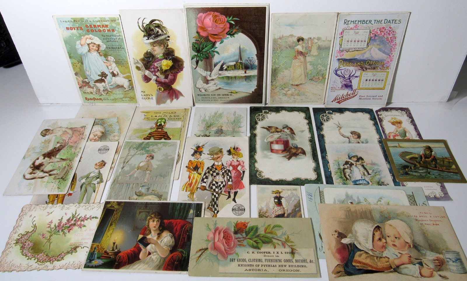 23 Vintage Victorian Advertising Cards - 23 Vintage Victorian Advertising Cards -