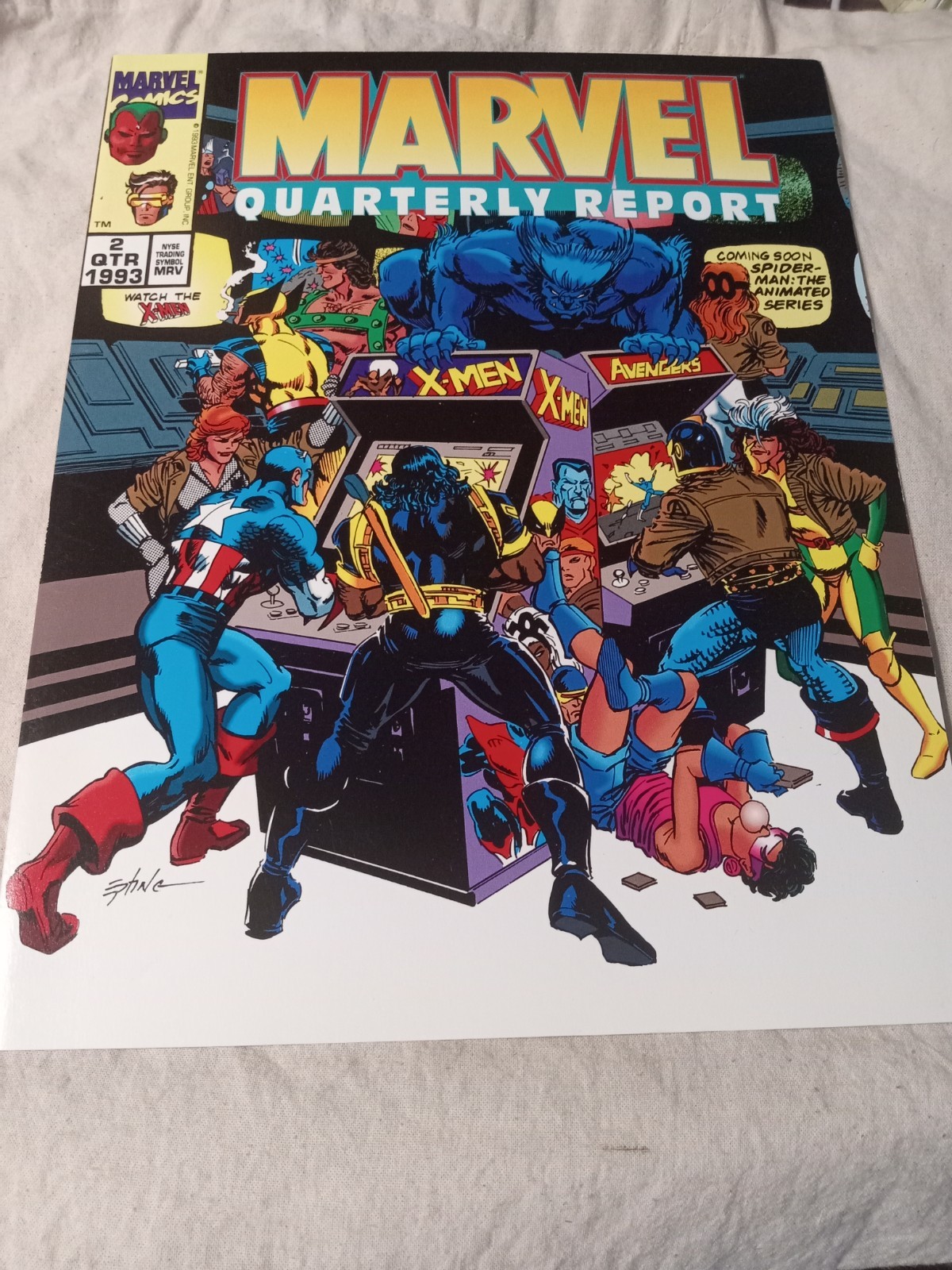 Marvel Quarterly Report #2 8 1/2 x 11 1993 Steve Epting cover NM