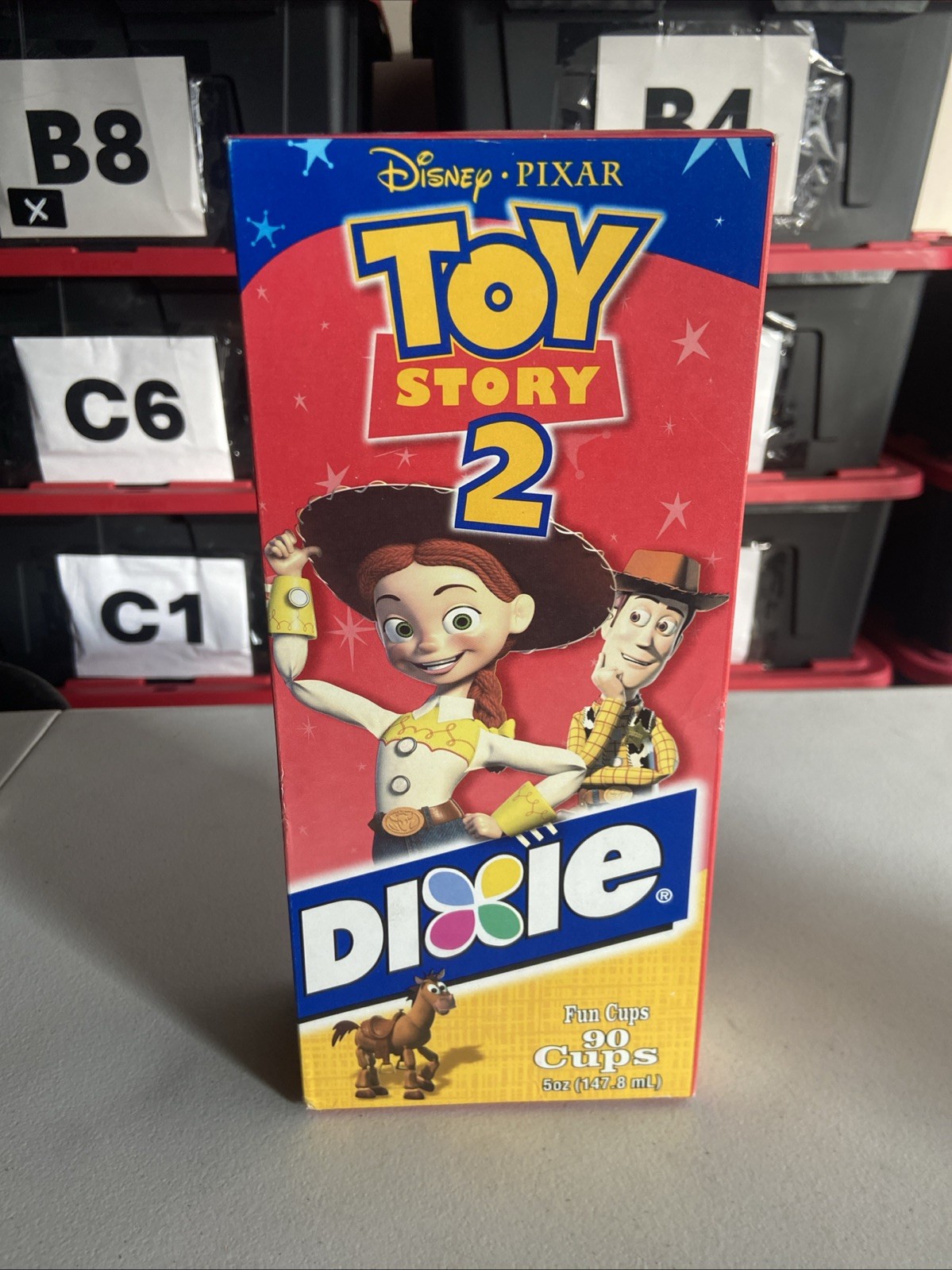 VTG Dixie 5oz Fun Cups Toy Story 2 Disney Pixar NOS In Sealed Box Bathroom Kids