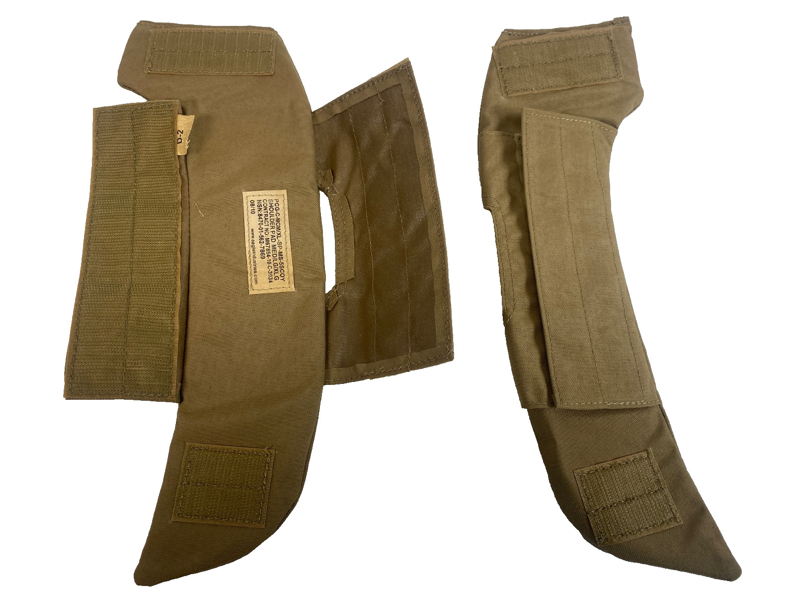 NEW EAGLE INDUSTRIES COYOTE SPC SCALABLE PLATE CARRIER REMOVABLE SHOULDER PADS