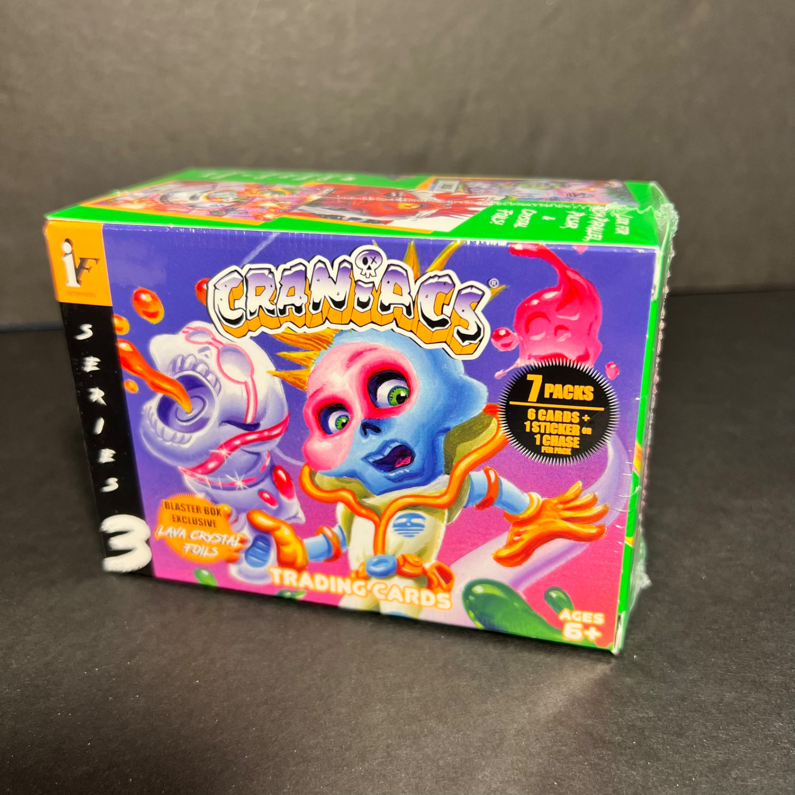 Craniacs Series 3 Skullblam Blaster Box Trading Card Display of 7 Packs: Craniacs Series 3 Skullblam Blaster Box Trading Card Display of 7 Packs: