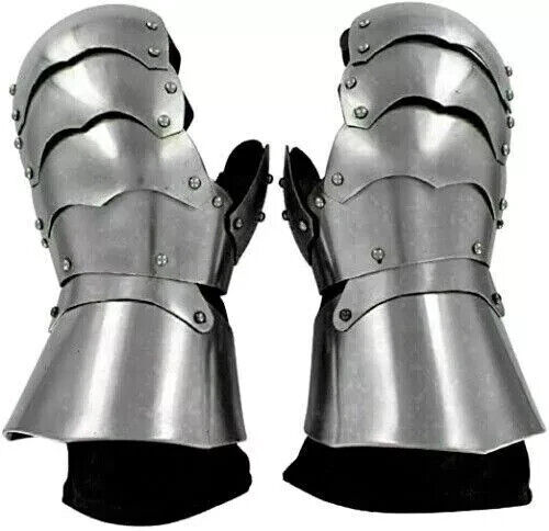Medieval Crafts Functional Armor Battle Clamshell Mitten Gauntlets