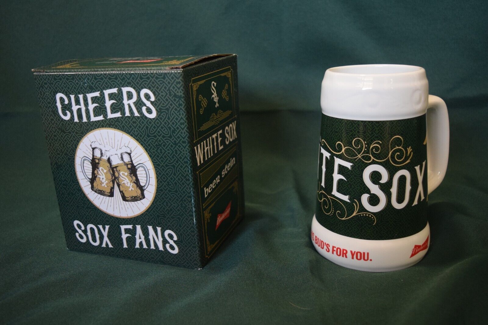 Chicago White Sox Budweiser Beer Stein - Mug - Brand New in Box Promo 10/1/21