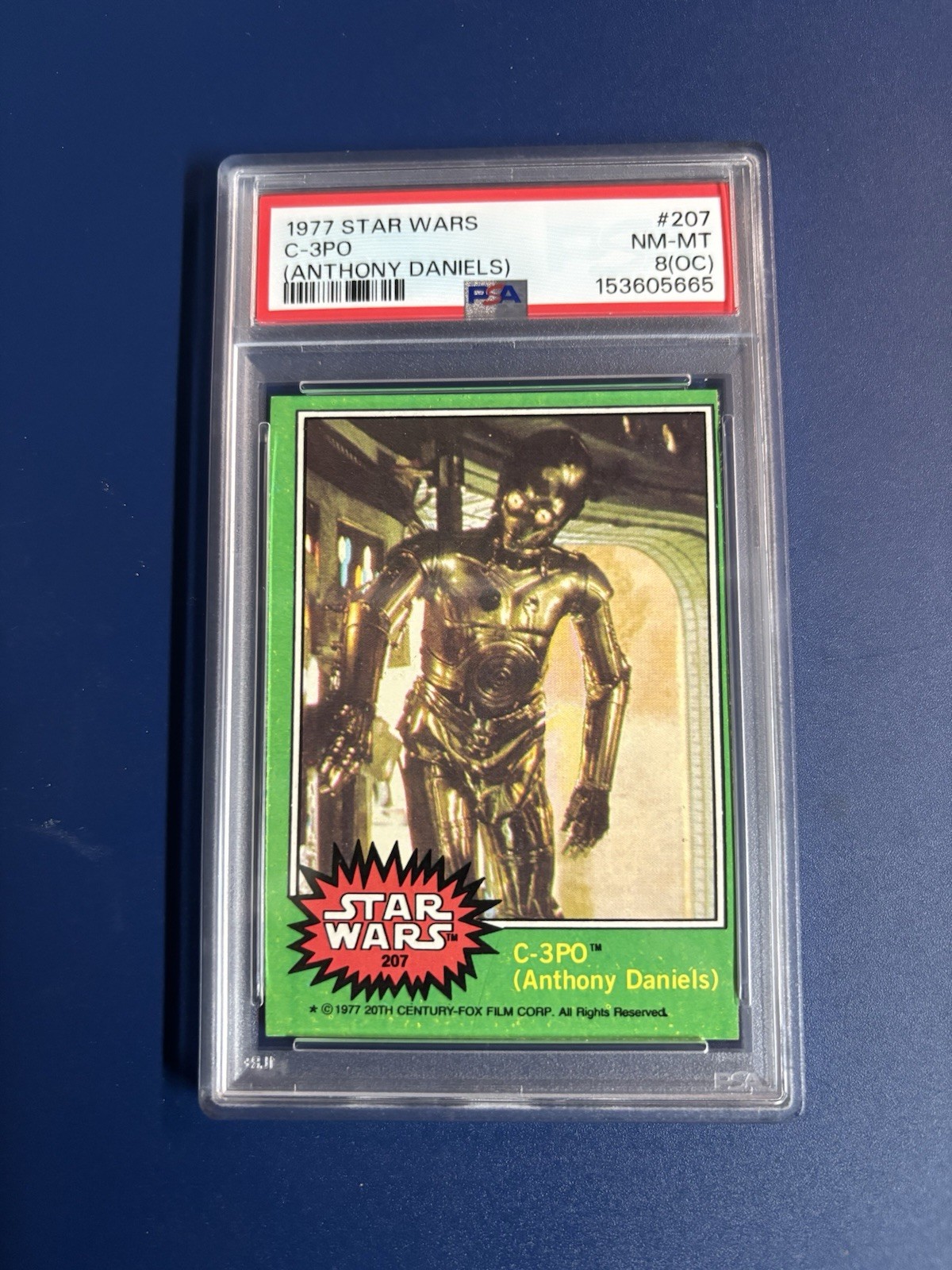 Topps 1977 Star Wars #207 C-3PO Anthony Daniels Graded Non-Sport Card