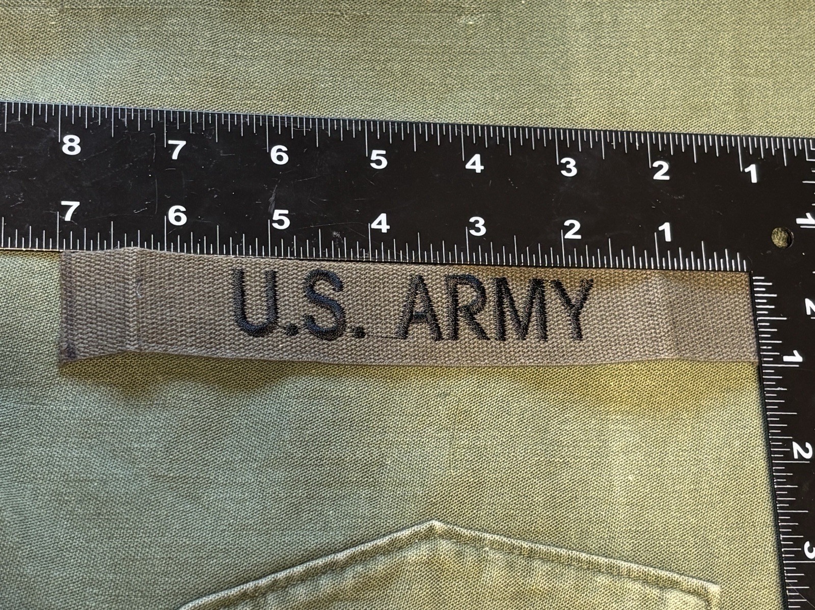 Vintage Vietnam Era U.S. Army Uniform Tape Patch Sew On Embroidered Military