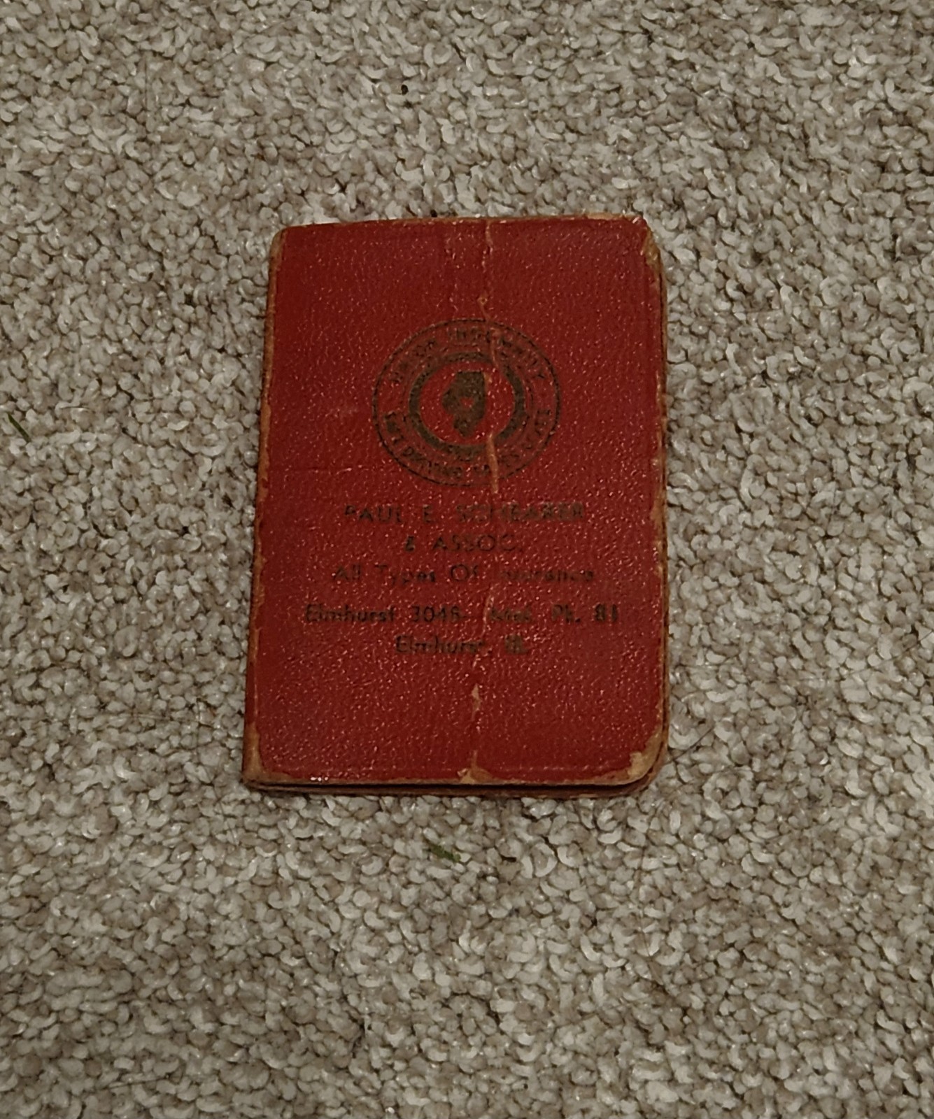 Vintage 1952/53 Schearer and Assoc. Advertising Mini Calendar Elmhurst IL