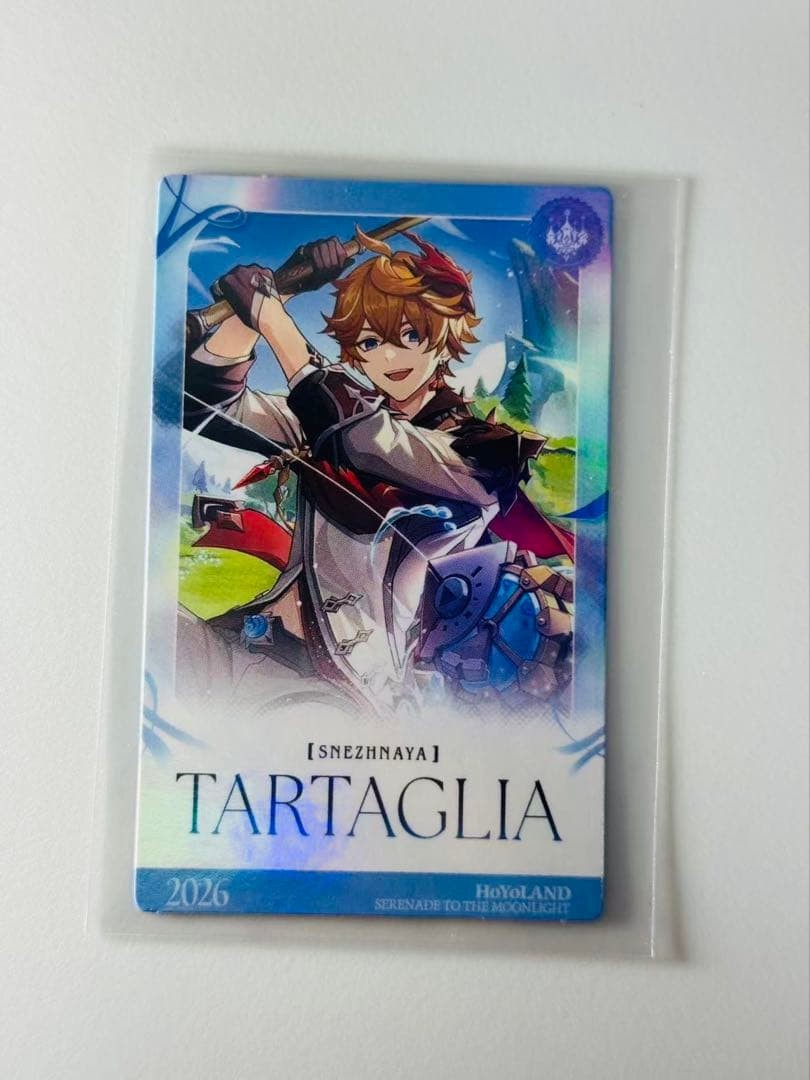 Genshin Impact Korea Limited Hoyoland Omikuji Photo Card Tartaglia
