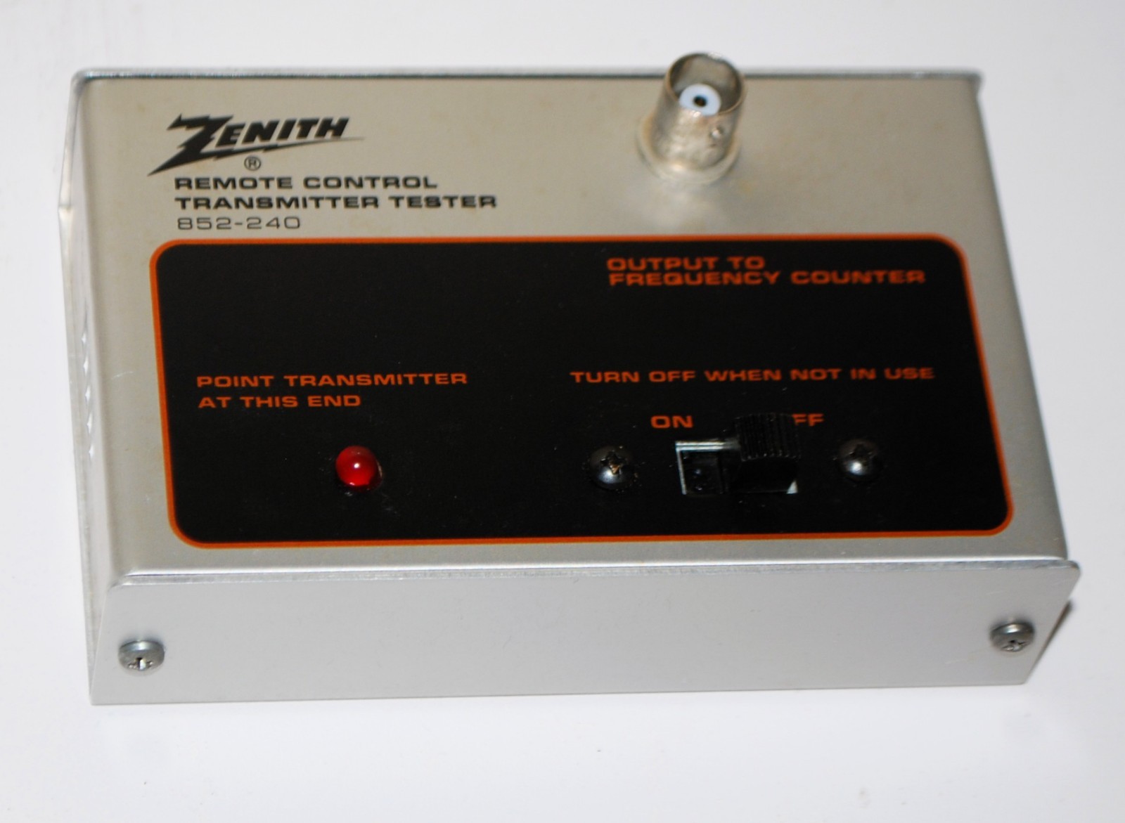 NOS  vintage Zenith  Remote Control Transmitter Tester 852-240