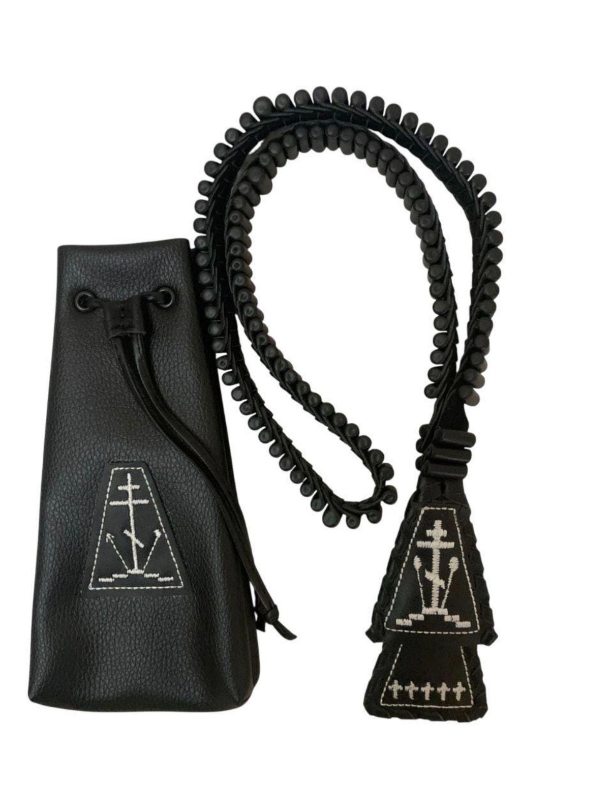 Handmade Leather Lestovka Prayer Rope, Old Believer Orthodox Chotki Rosary with 