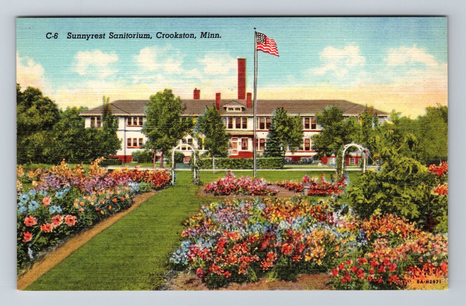 Crookston MN-Minnesota, Sunnyrest Sanitorium, Vintage Postcard