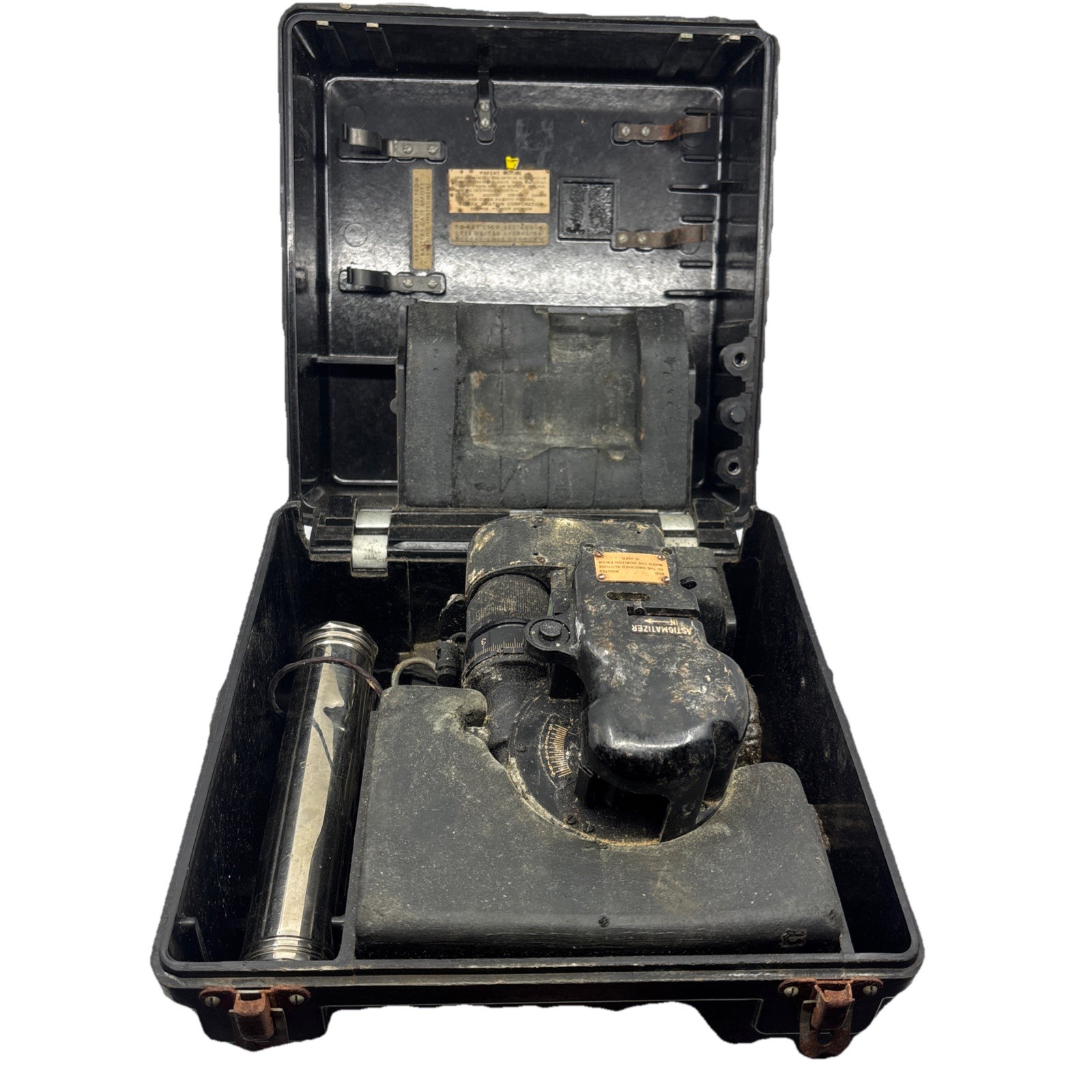 WWII AN-5851-1 USAAF Navigator\'s bubble sextant in case Bendix Aviation l