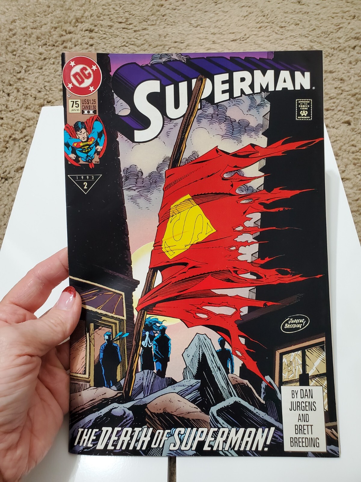 DC Comics Superman #75 January 1993 The Death of Superman Comic Book