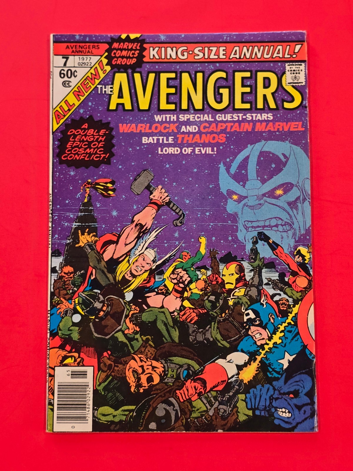 Avengers Annual #7 1977 Marvel Comics Warlock Thanos Captain Marvel