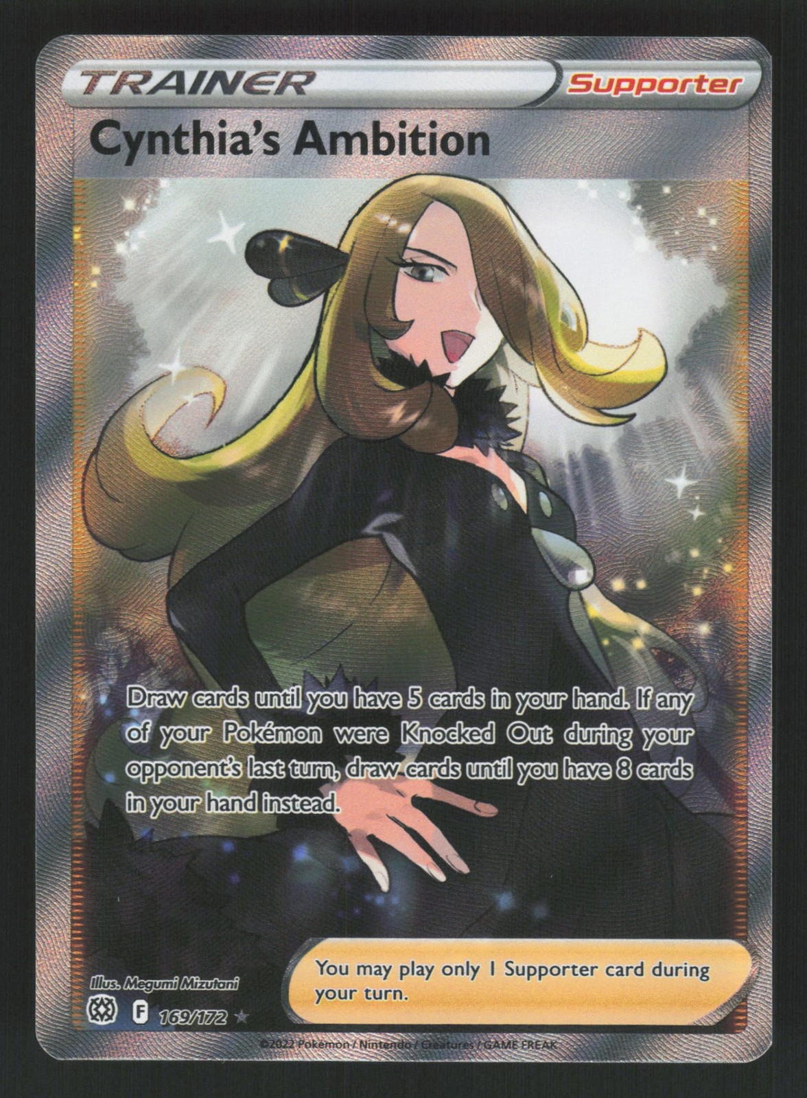 English NM Cynthia's Ambition (Full Art) 169/172 SWSH09 Holofoil Pokemon English NM Cynthia's Ambition (Full Art) 169/172 SWSH09 Holofoil Pokemon