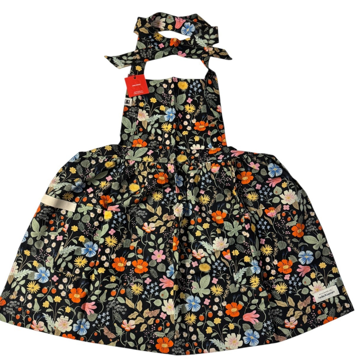 Hedley & Bennett x Rifle Paper Co Strawberry Fields Pinafore Linen Cotton Apron Hedley & Bennett x Rifle Paper Co Strawberry Fields Pinafore Linen Cotton Apron