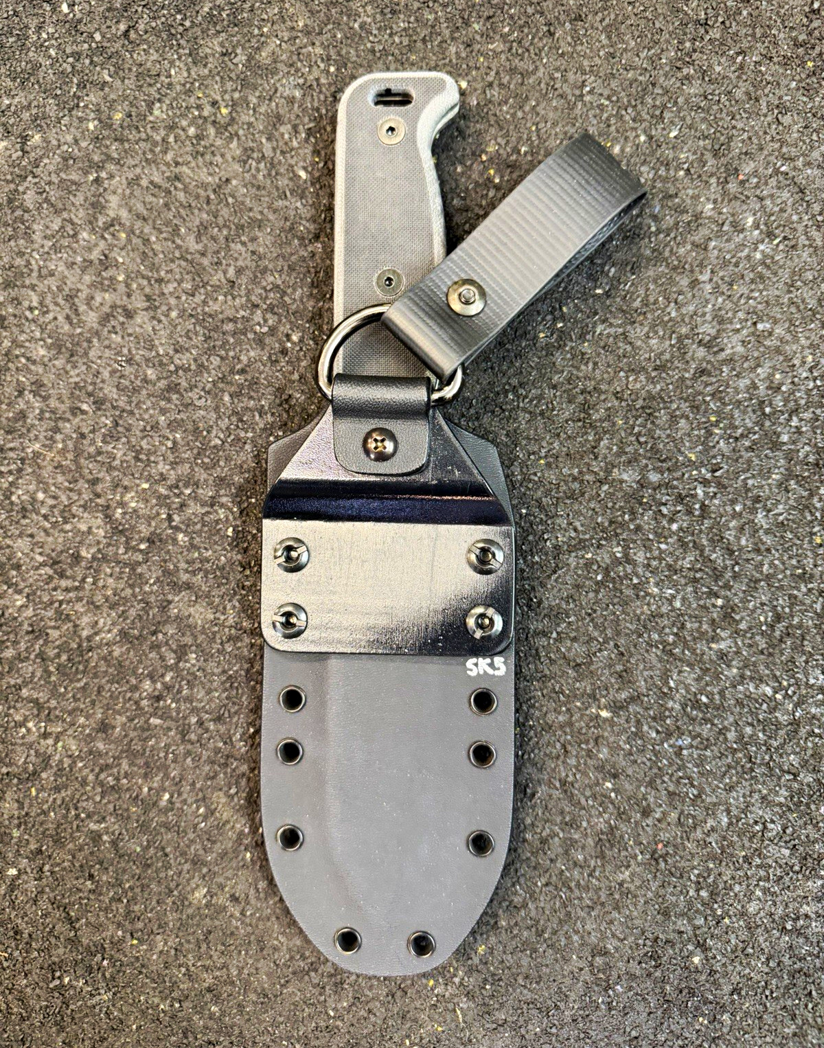 Ontario Black Bird SK-5 Fixed Blade Drop Point Micarta Full Tang + Kydex Sheath