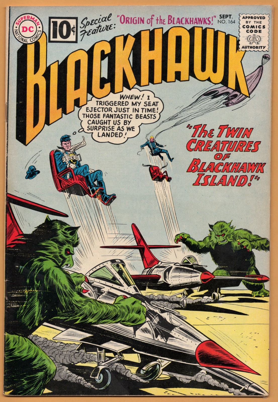 BLACKHAWK # 164     7.0      FINE / VERY FINE   ORIGIN RETOLD