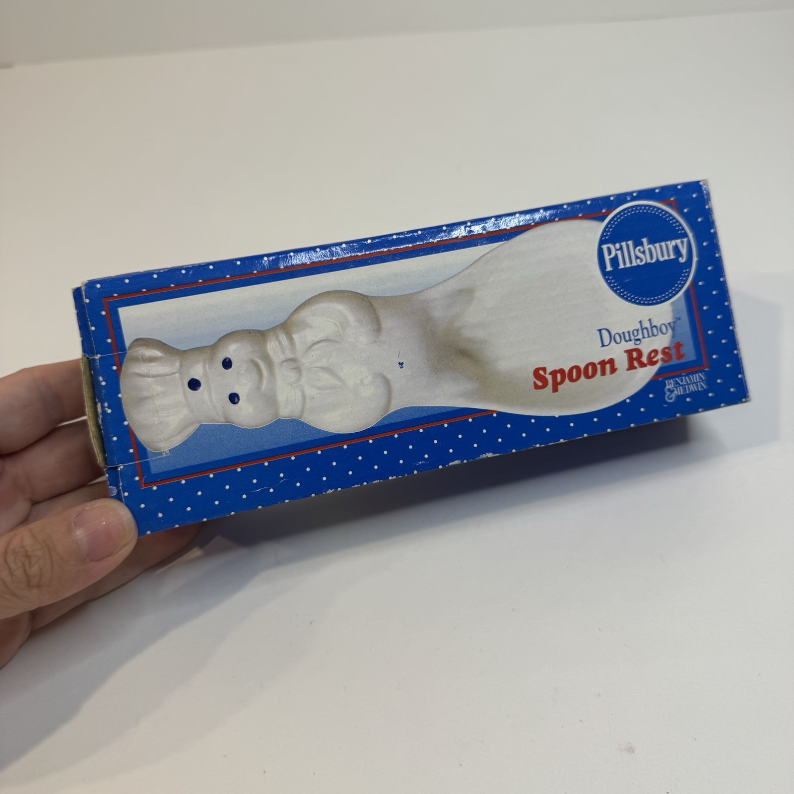 Vintage Pillsbury Doughboy Kitchen Collection Ceramic Spoon Rest Holder 2002