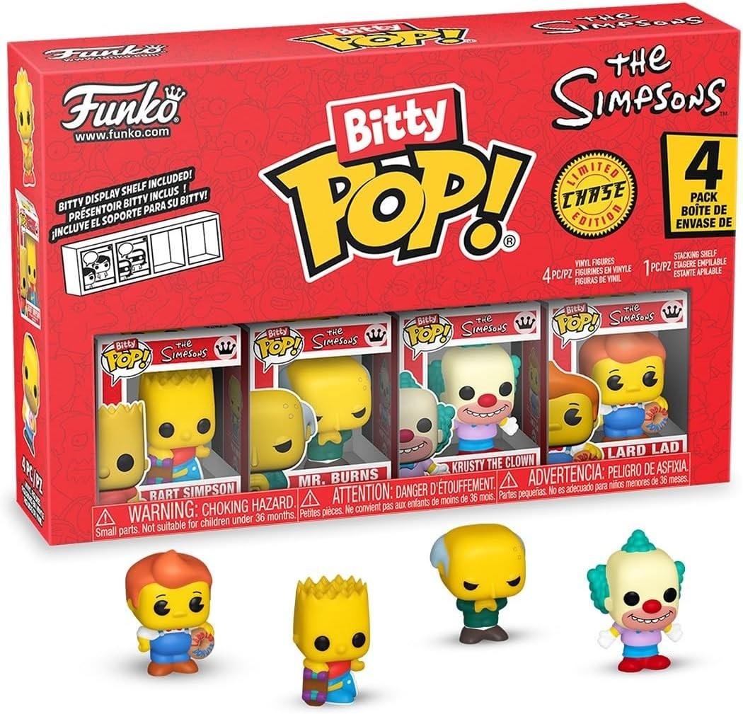 Funko Pop Bitty: The Simpsons Mini Figures 4-Pack – Choose Characters – Mystery