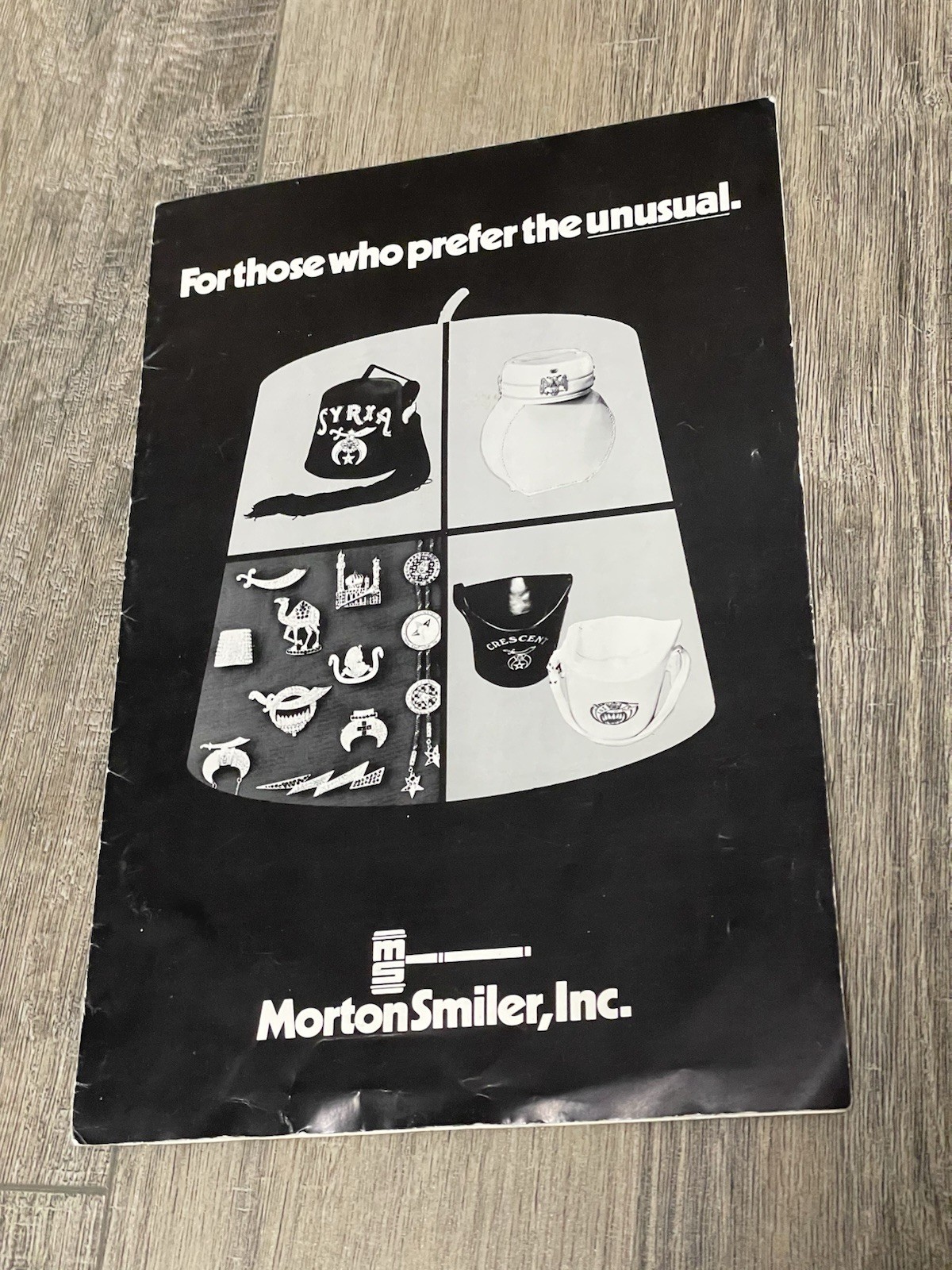 Vintage c.1970s Morton Smiler Inc Catalog Brochure Shriner Fez Masonic Fraternal