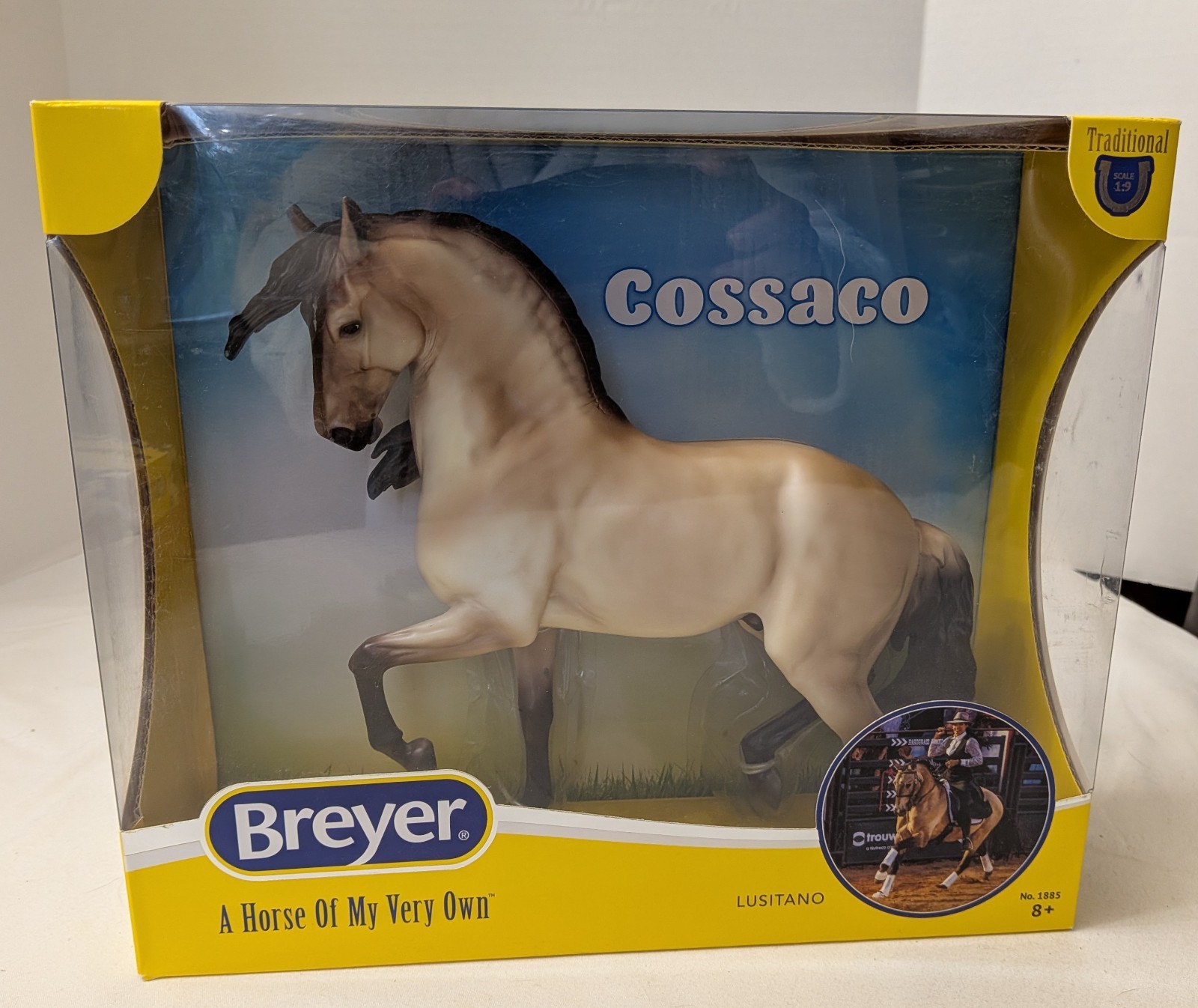 Breyer Trad. #1885 COSSACO Buckskin Lusitano Stallion - Amazigh mold - EXC Breyer Trad. #1885 COSSACO Buckskin Lusitano Stallion - Amazigh mold - EXC