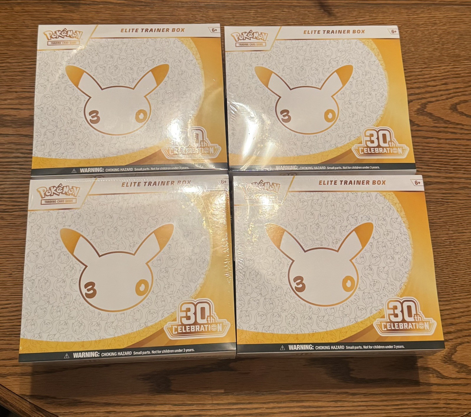 Pokemon 30th Anniversary Celebration ETB Elite Trainer Box SEALED (LOT 4 Boxes)
