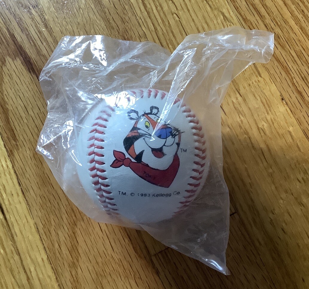 Vintage Tony The Tiger Vintage Baseball Kellogg Company 1993 Collectible