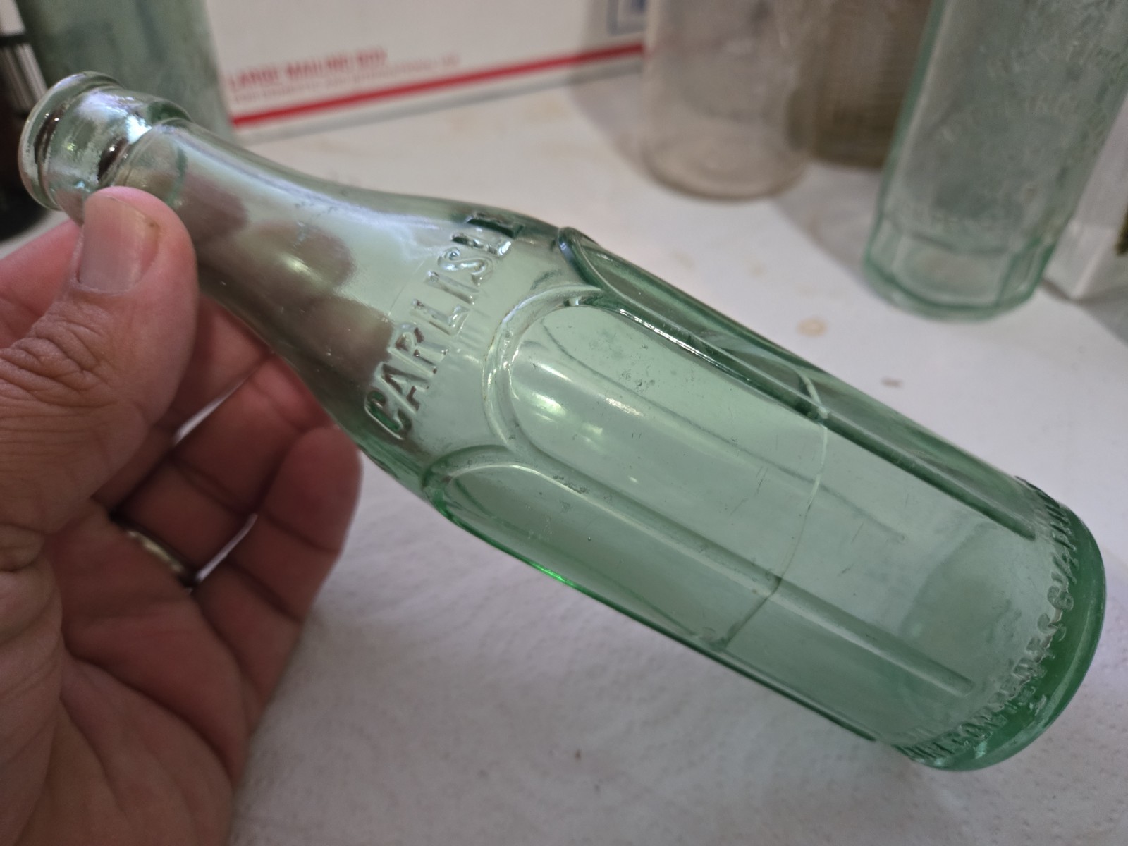 Carlisle Bottling Works Vintage Art Deco Soda Bottle Ky Kentucky