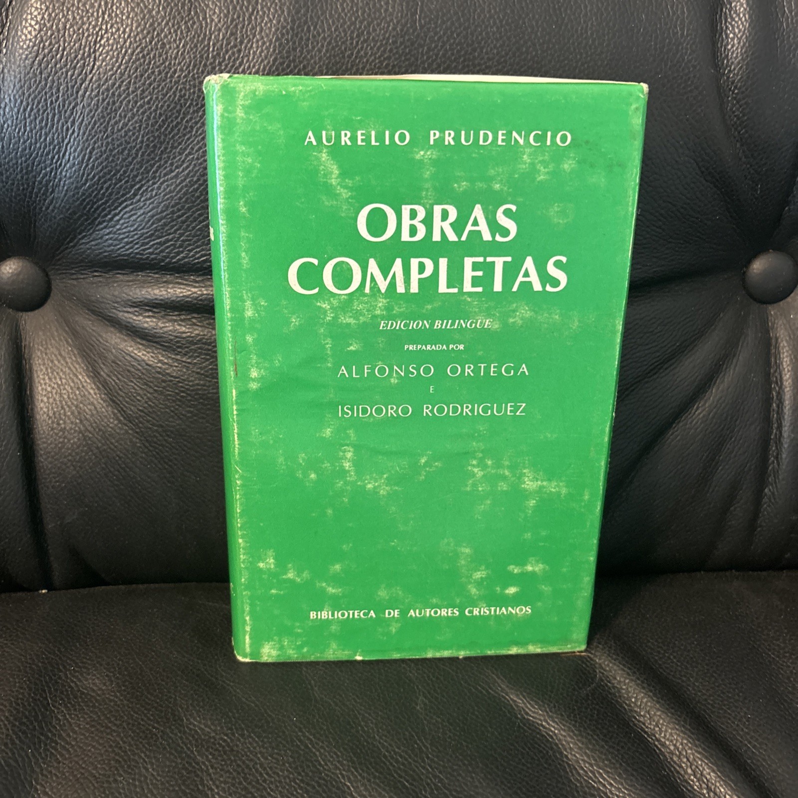 OBRAS COMPLETAS DE AURELIO PRUDENCIO 1981, Editorial BAC.