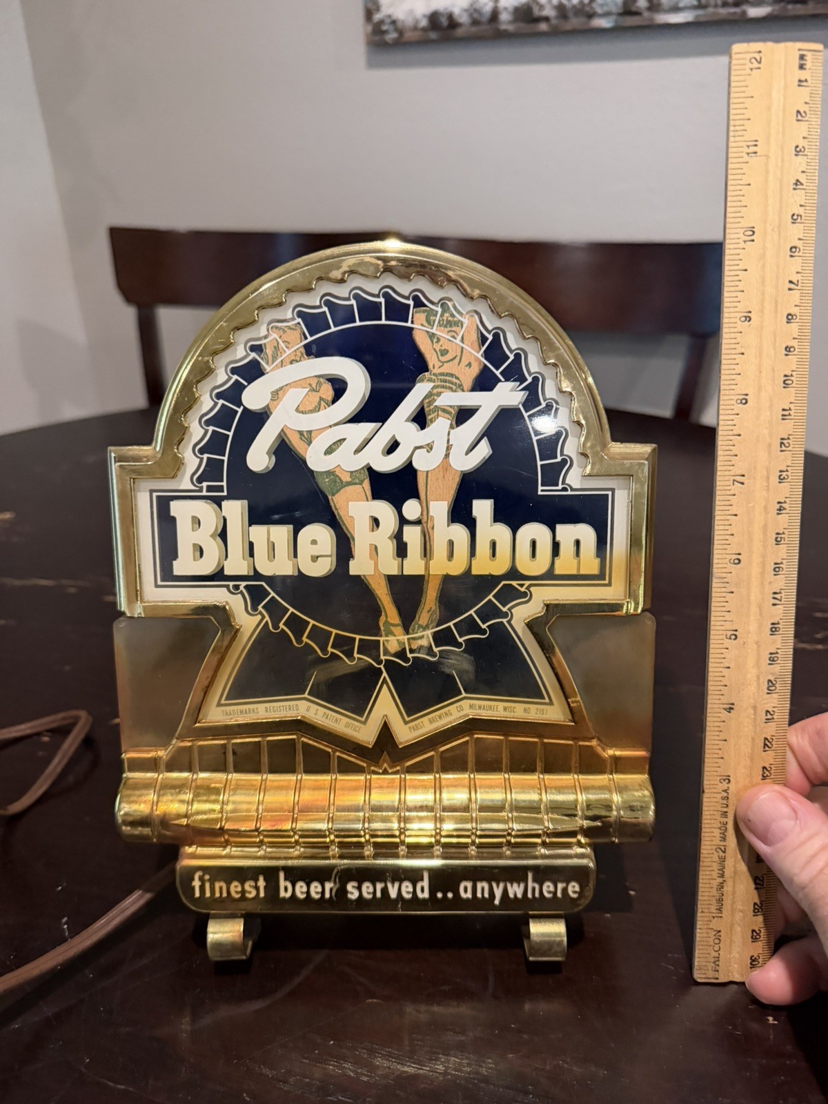 Vintage Pabst Blue Ribbon Beer Lighted Sign 1940\'s 1950\'s Bathing Suits Rare Vintage Pabst Blue Ribbon Beer Lighted Sign 1940\'s 1950\'s Bathing Suits Rare