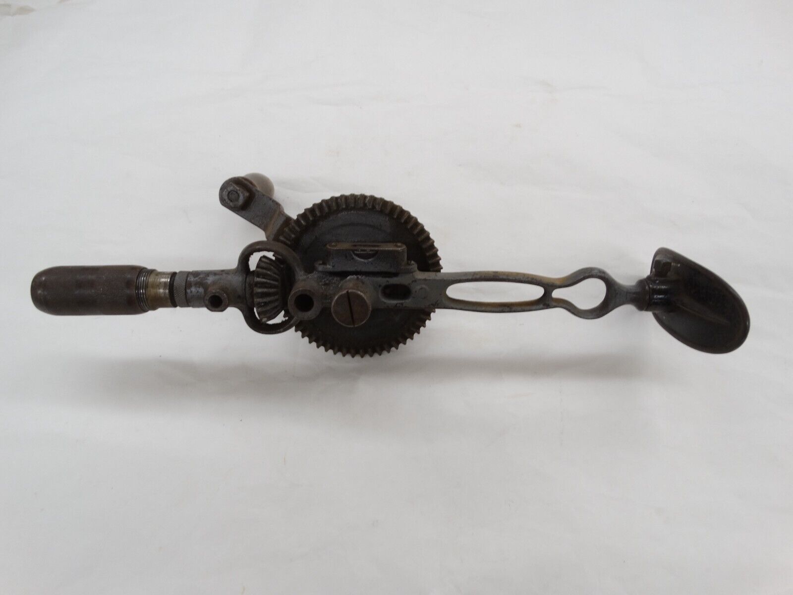Vintage MILLERS FALLS No. 12 Breast Drill 2 Speed with Level & Wood Handle