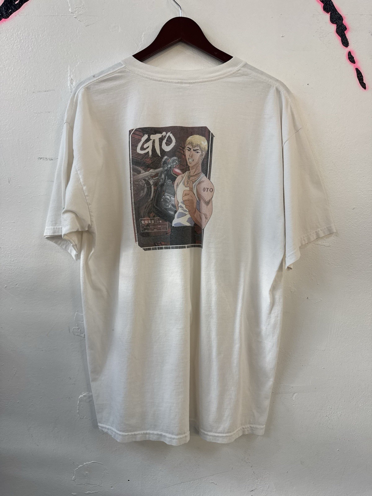 Vintage 2000s GTO Great Teacher Onizuka T Shirt XL TOKYOPOP Anime Motorcycle