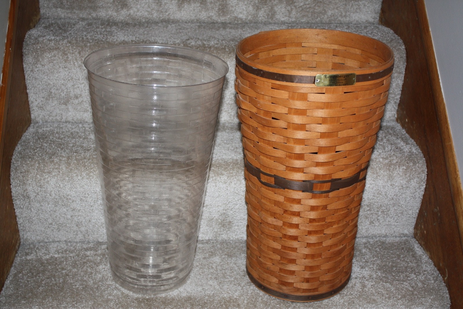Longaberger 1994 J.W.Collection Umbrella Basket and plastic protector