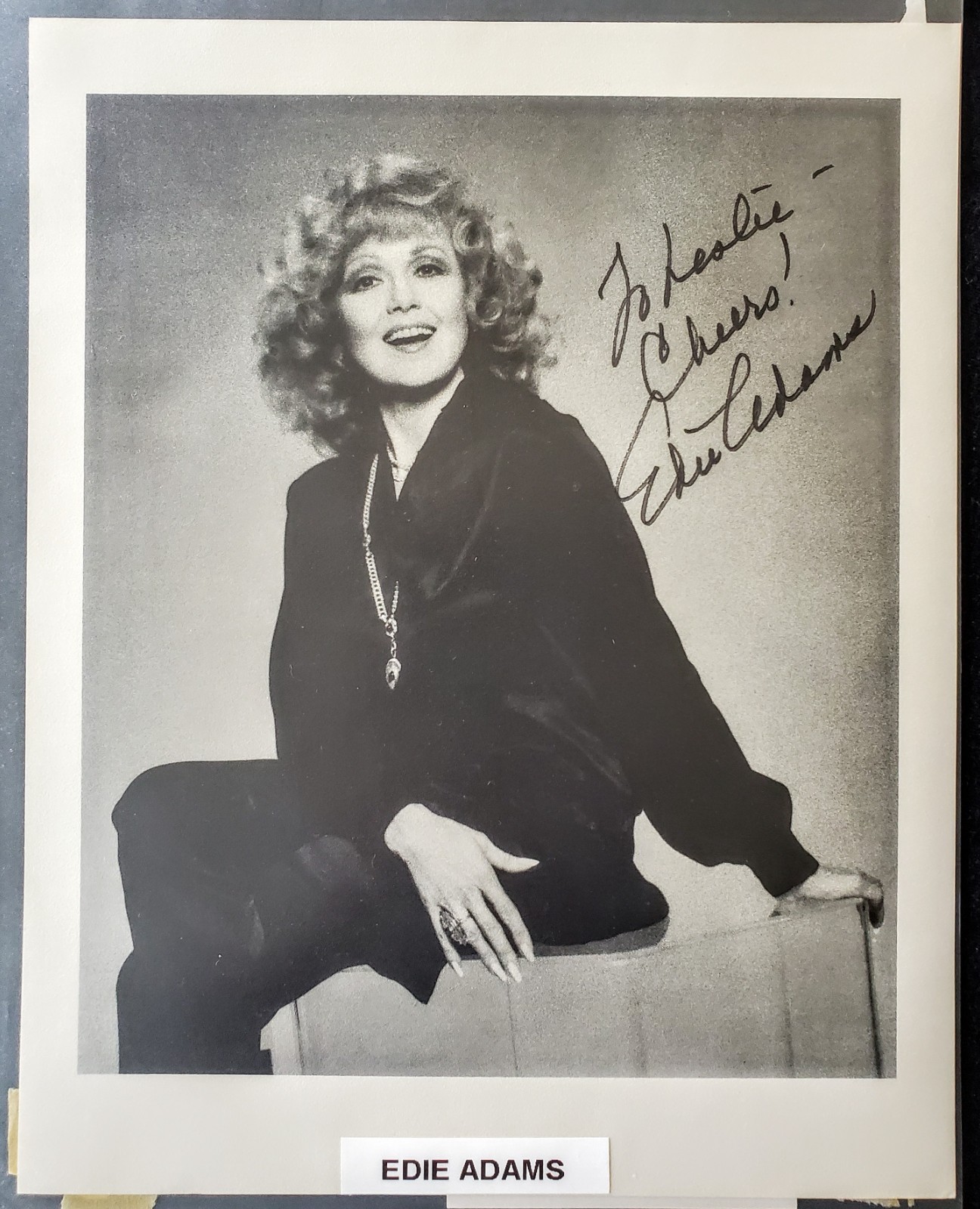 Edie Adams Autograph Hollywood Tonys Emmys 8x10 Photograph