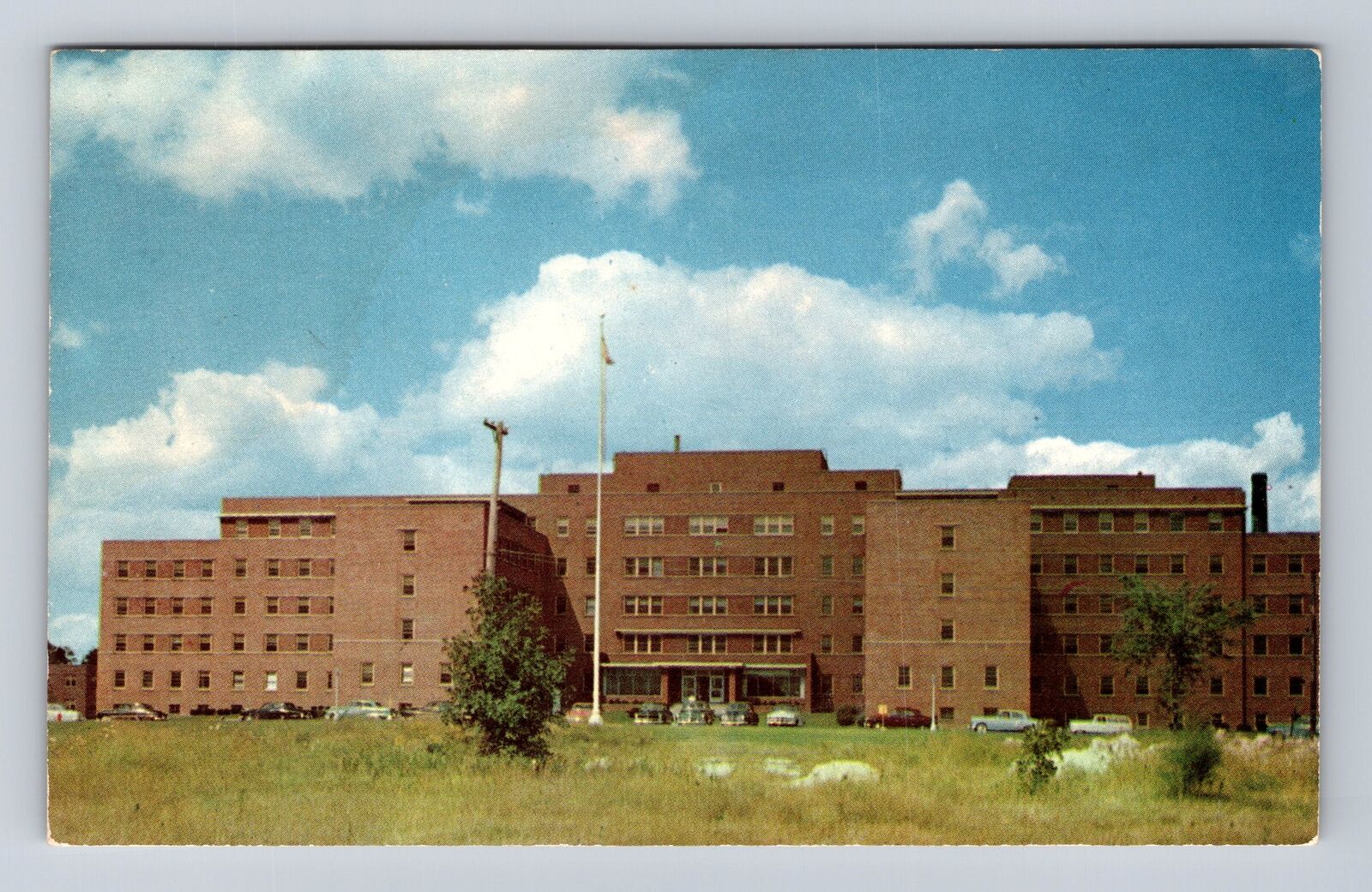 Saginaw MI-Michigan, Veterans Administration Hospital, Antique Vintage Postcard