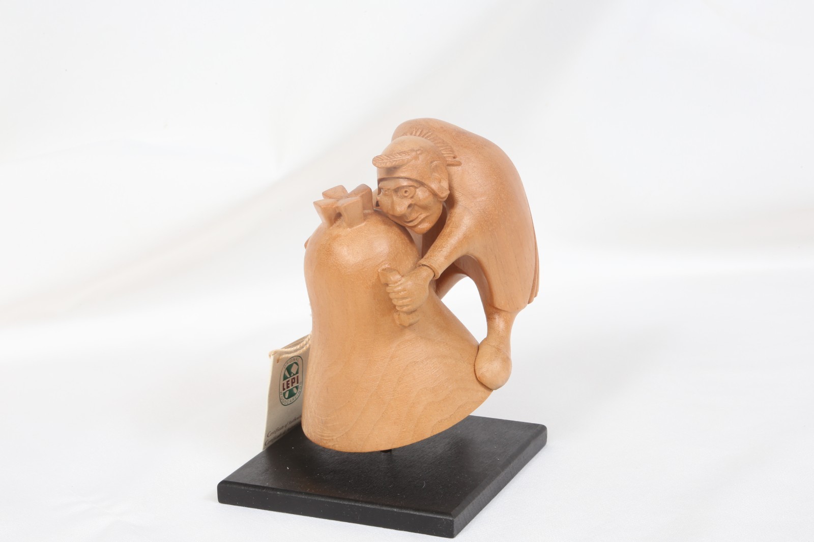 Unpainted natural Lepi Wood Hand carved Hand Painted Hunchback of Notre Dame