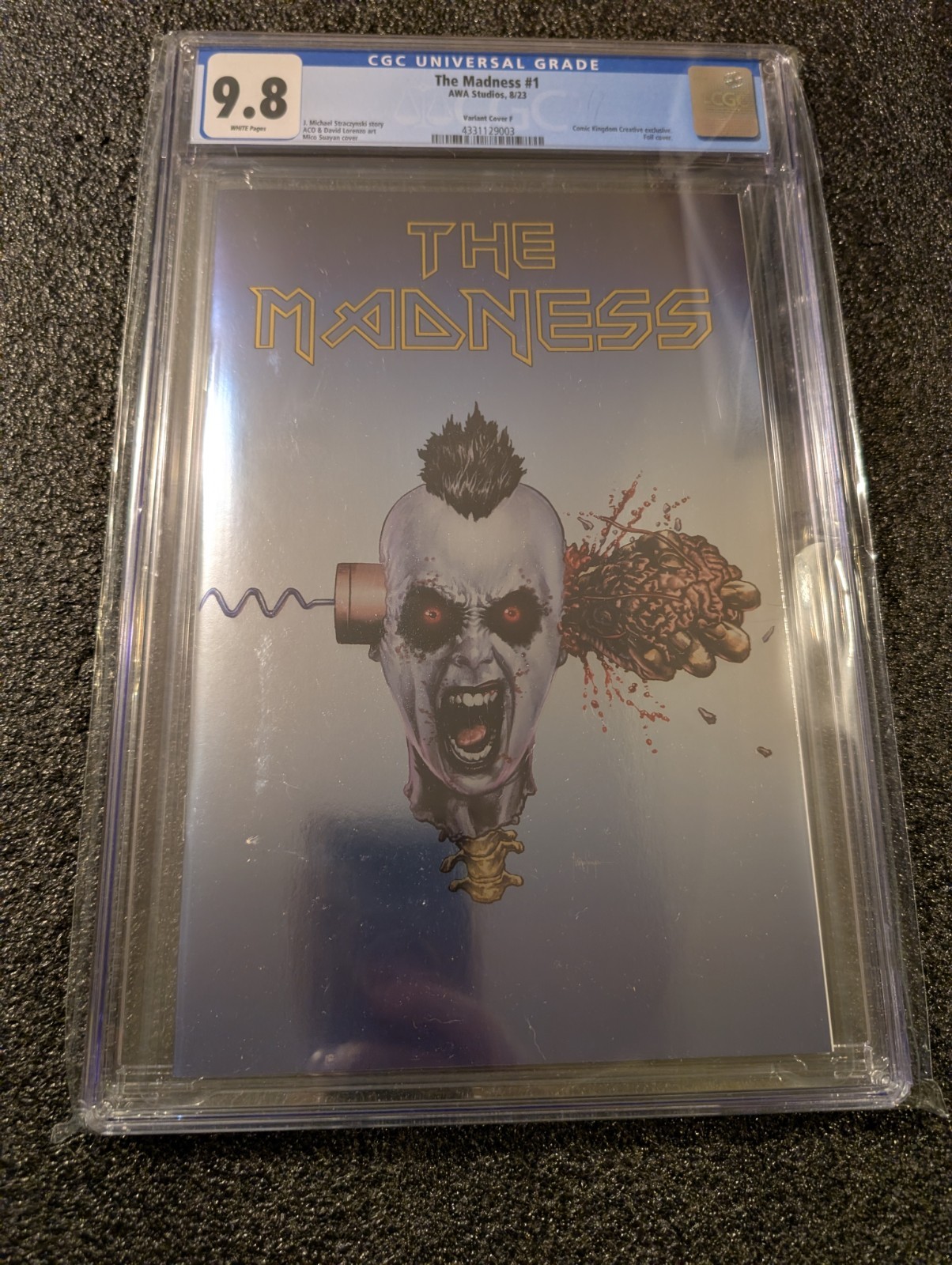 The Madness #1 9.8 CGC Comic Kingdom Exclusive Foil Cover (AWA Studios) Ltd 350